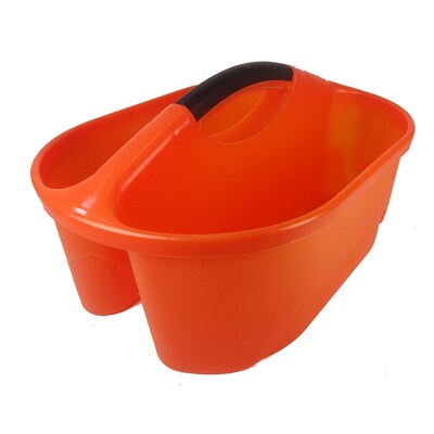 Romanoff  Classroom Caddy, Plastic, 16.25 x 12 x 8.25, Orange, 2/Bundle (ROM25609-2)