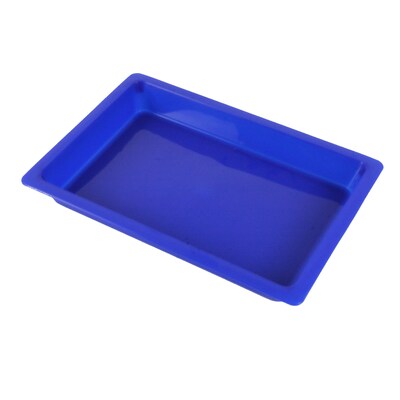 Romanoff  Small Creativitray, Plastic, 8.5 x 5.75 x 1, Blue, 6/Bundle (ROM36704-6)