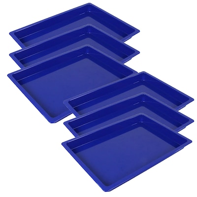 Romanoff  Medium Creativitray, Plastic, 11.5 x 8.25 x 1, Blue, 6/Bundle (ROM36804-6)
