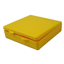 Romanoff  Micro Box, Plastic, 4 x 4 x 1, Yellow, 6/Bundle (ROM60403-6)