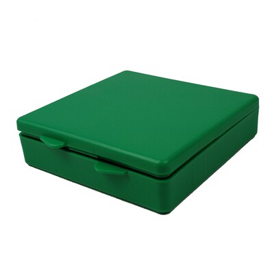 Romanoff  Micro Box, Plastic, 4 x 4 x 1, Green, 6/Bundle (ROM60405-6)