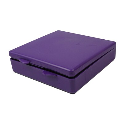 Romanoff  Micro Box, Plastic, 4" x 4" x 1", Purple, 6/Bundle (ROM60406-6)