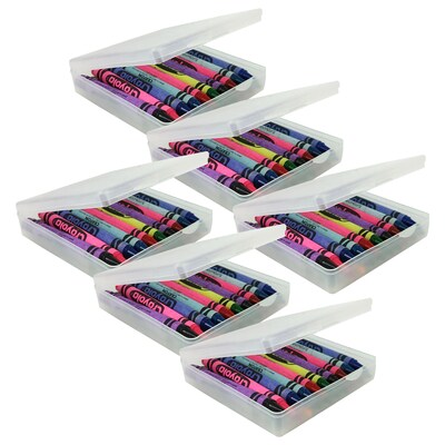 Romanoff Micro Box, Plastic, 4" x 4" x 1", Clear, 6/Bundle (ROM60420-6)