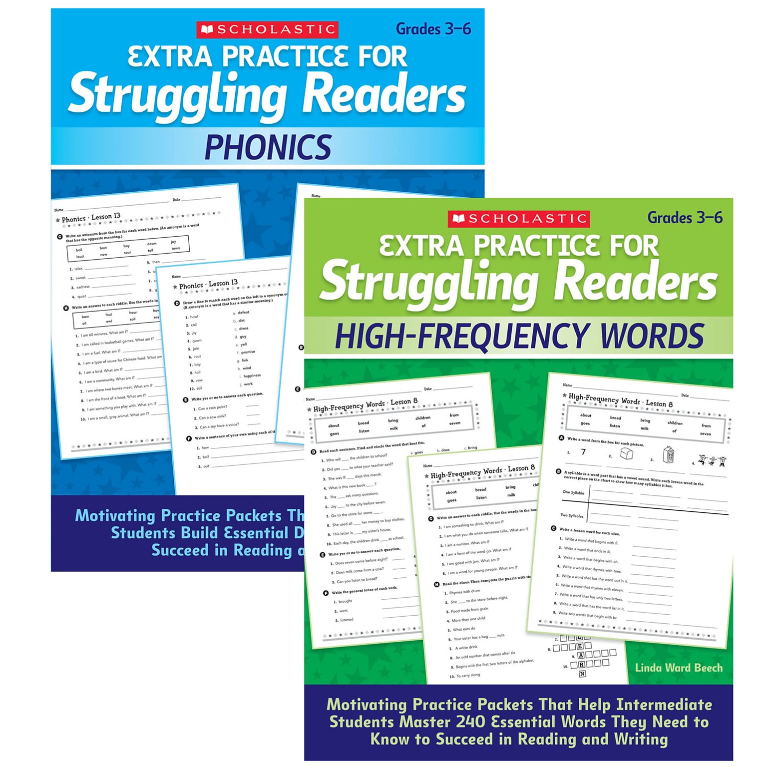 Scholastic Teacher Resources Extra Practice for Struggling Readers Bundle (SC-EPSRST)