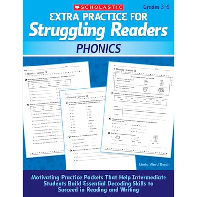 Scholastic Teacher Resources Extra Practice for Struggling Readers Bundle (SC-EPSRST)