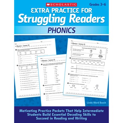 Scholastic Teacher Resources Extra Practice for Struggling Readers Bundle (SC-EPSRST)