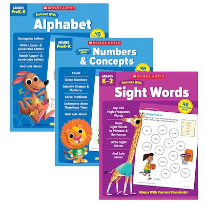 Scholastic Early Learning Success Workbooks, 3/Set
