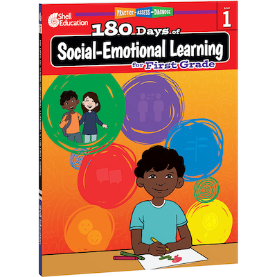 Shell Education 180 Days of Social-Emotional Learning for First Grade Activity Book