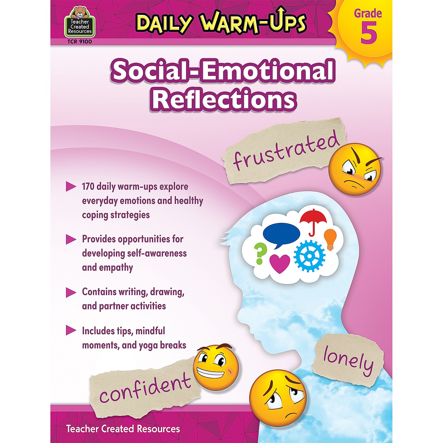 Teacher Created Resources Daily Warm-Ups: Social-Emotional Reflections Grade 5 Resource Book