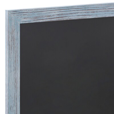 Flash Furniture Canterbury Wall Mount Magnetic Chalkboard Sign, Rustic Blue, 20" x 30" (HGWAGDIS262315)