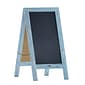 Flash Furniture Canterbury Vintage Wooden A-Frame Magnetic Indoor/Outdoor Chalkboard Sign, Robin Blue, 40"x20" (HGWAGDIS542315)