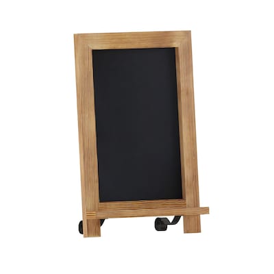 Flash Furniture Canterbury Tabletop Magnetic Chalkboard Sign, Torched, 9.5 x 14 (HFKHDGDIS122315)