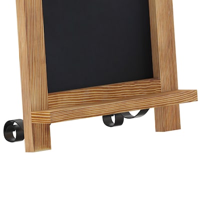 Flash Furniture Canterbury Tabletop Magnetic Chalkboard Sign, Torched, 9.5" x 14" (HFKHDGDIS122315)