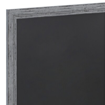 Flash Furniture Canterbury Wall Mount Magnetic Chalkboard Sign, Rustic Gray, 24" x 36" (HGWA5GD272315)