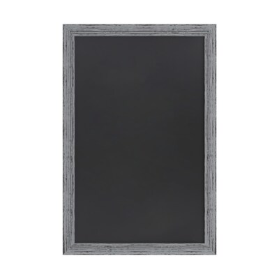 Flash Furniture Canterbury Wall Mount Magnetic Chalkboard Sign, Rustic Gray, 24" x 36" (HGWA5GD272315)