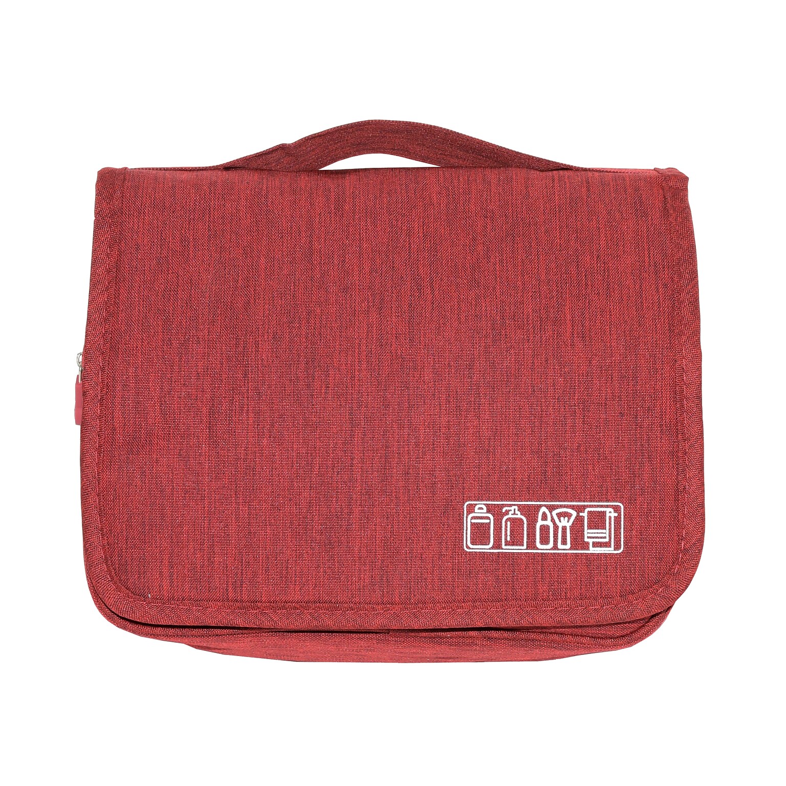 Nicci Toiletry Bags Collection Polyester Unisex Wallet, Burgundy, 3.14 (CBM30003)