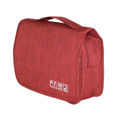 Nicci Toiletry Bags Collection Polyester Unisex Wallet, Burgundy, 3.14 (CBM30003)