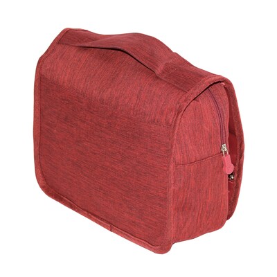 Nicci Toiletry Bags Collection Polyester Unisex Wallet, Burgundy, 3.14" (CBM30003)
