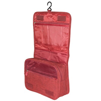 Nicci Toiletry Bags Collection Polyester Unisex Wallet, Burgundy, 3.14" (CBM30003)