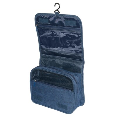 Nicci Toiletry Bags Collection Polyester Unisex Wallet, Navy, 3.14" (CBM30003)
