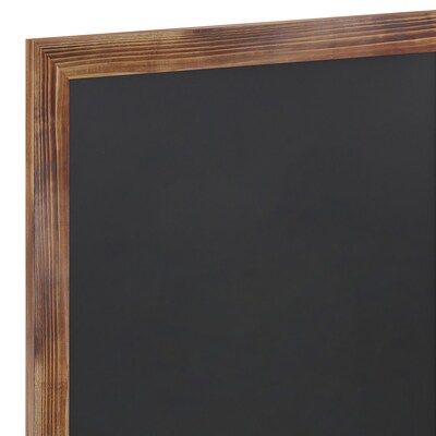 Flash Furniture Canterbury Wall Mount Magnetic Chalkboard Sign, Torched, 24" x 36" (HGWA3GD791315)