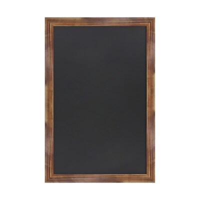 Flash Furniture Canterbury Wall Mount Magnetic Chalkboard Sign, Torched, 24" x 36" (HGWA3GD791315)