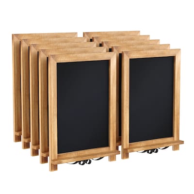 Flash Furniture Canterbury Wood Tabletop Magnetic Chalkboards, Torched, 12 x 17 (10HFKHDIS622315)