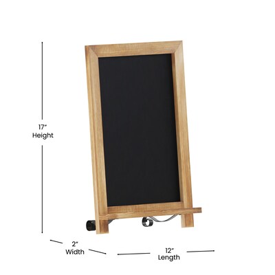 Flash Furniture Canterbury Wood Tabletop Magnetic Chalkboards, Torched, 12" x 17" (10HFKHDIS622315)