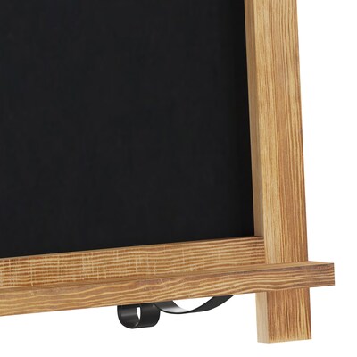 Flash Furniture Canterbury Wood Tabletop Magnetic Chalkboards, Torched, 12" x 17" (10HFKHDIS622315)