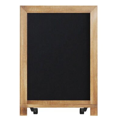 Flash Furniture Canterbury Wood Tabletop Magnetic Chalkboards, Torched, 12" x 17" (10HFKHDIS622315)