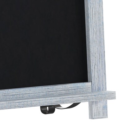 Flash Furniture Canterbury Wood Tabletop Magnetic Chalkboards, Rustic Blue, 12" x 17" (10HFKHDIS422315)