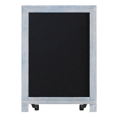 Flash Furniture Canterbury Wood Tabletop Magnetic Chalkboards, Rustic Blue, 12" x 17" (10HFKHDIS422315)