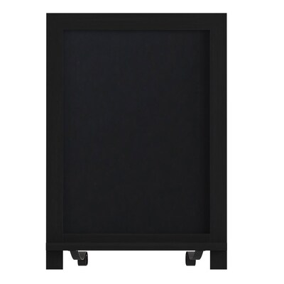 Flash Furniture Canterbury Wood Tabletop Magnetic Chalkboards, Black, 12" x 17" (10HFKHDIS722315)