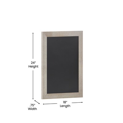 Flash Furniture Canterbury Wall Mount Magnetic Chalkboard Sign, Weathered, 18" x 24" (HGWAGDIS854315)