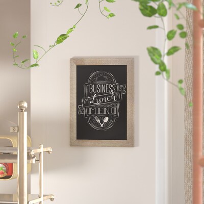 Flash Furniture Canterbury Wall Mount Magnetic Chalkboard Sign, Weathered, 18" x 24" (HGWAGDIS854315)