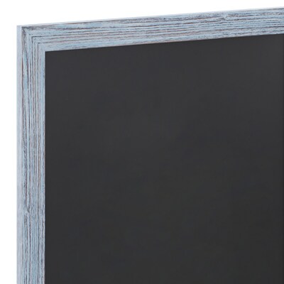 Flash Furniture Canterbury Wall Mount Magnetic Chalkboard Sign, Rustic Blue, 24" x 36" (HGWA1GD072315)
