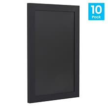 Flash Furniture Canterbury Wall Mount Magnetic Chalkboard Sign, Black, 11 x 17 (10HGWAIS862315)