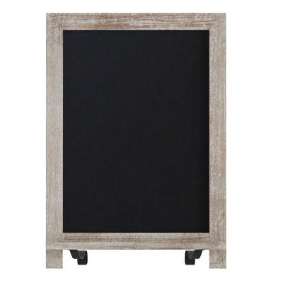 Flash Furniture Canterbury Wood Tabletop Magnetic Chalkboards, Weathered, 12" x 17" (10HFKHDI822315)