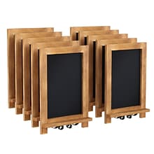 Flash Furniture Canterbury Wood Tabletop Magnetic Chalkboards, Torched, 9.5 x 14 (10HFKHDIS122315)