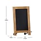 Flash Furniture Canterbury Wood Tabletop Magnetic Chalkboards, Torched, 9.5" x 14" (10HFKHDIS122315)