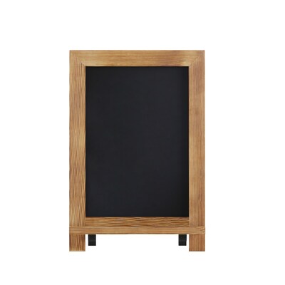 Flash Furniture Canterbury Wood Tabletop Magnetic Chalkboards, Torched, 9.5" x 14" (10HFKHDIS122315)