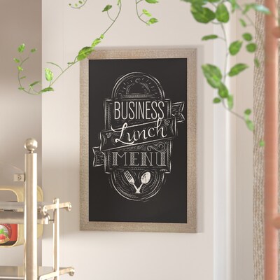 Flash Furniture Canterbury Wall Mount Magnetic Chalkboard Sign, Weathered, 24" x 36" (HGWA6GD264315)