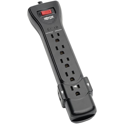 Tripp Lite Protect It! 7-Outlet Surge Protector Power Strip, 25 ft., Black (SUPER725B)