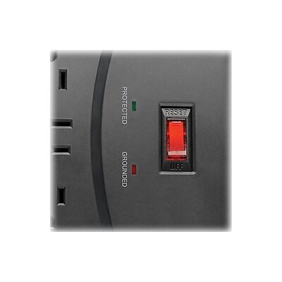 Tripp Lite Protect It! 12-Outlet 2-USB Port Surge Protector, 8 ft., Black (TRPTLP128USBB)