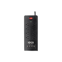 Tripp Lite Protect It! 8-Outlet 4-USB Port Surge Protector, 6 ft., Black (TRPTLP864USBB)