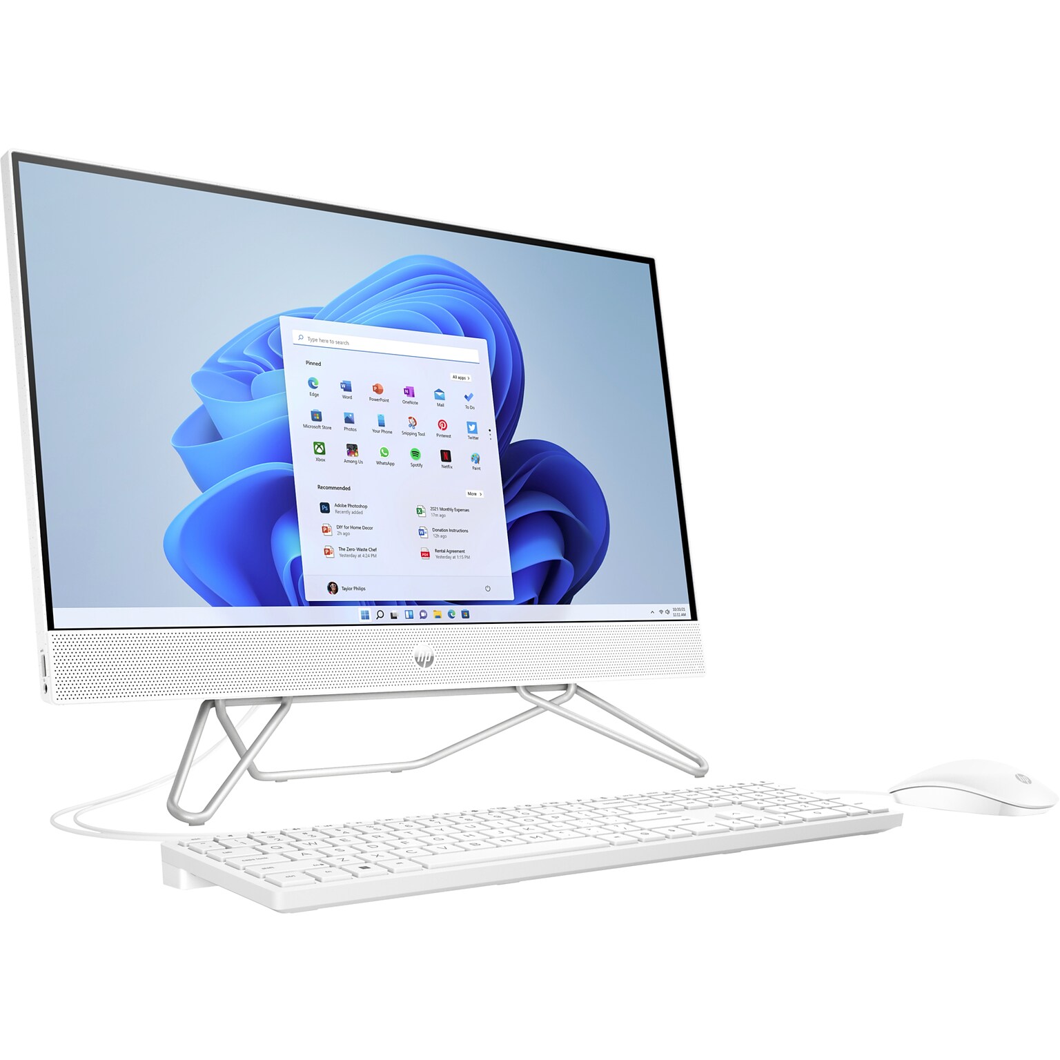 HP 24-cb0000i 577C3AA All-in-One Desktop Computer, Intel Celeron J4025, 8GB Memory, 256GB SSD (24CB0010)