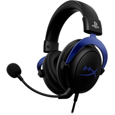 HP HyperX Cloud Wired Noise Canceling Over-the-ear Stereo Gaming Headset, Black/Blue (4P5H9AA)