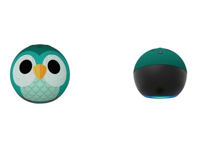 Amazon Echo Dot (5th Gen) Kids Bluetooth, Wi-Fi Wireless Smart Speaker, Owl (B09B9CD1YB)