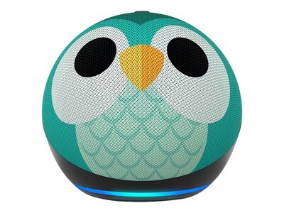 Amazon Echo Dot (5th Gen) Kids Bluetooth, Wi-Fi Wireless Smart Speaker, Owl (B09B9CD1YB)