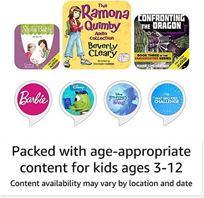 Amazon Echo Dot (5th Gen) Kids Bluetooth, Wi-Fi Wireless Smart Speaker, Owl (B09B9CD1YB)